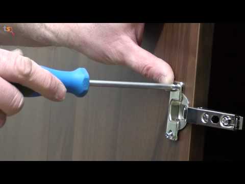 how to fit cupboard hinges