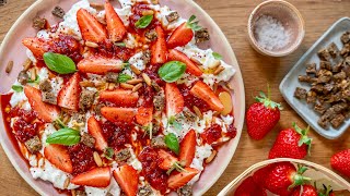 Fraises et Burrata, le mélange qui cartonne en cuisine