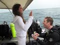 Ryan proposing to Amanda on Tanks-A-Lot Dive Trip - 10-24-09