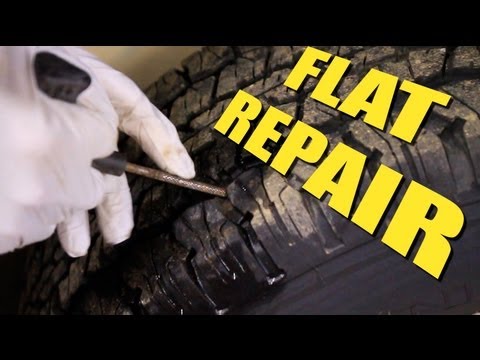 how to patch flat tire