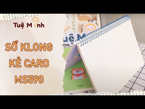 Sổ lò xo đơn A4 Caro (6 x 6) mm 200 tr DDL/76 KLONG MS 590