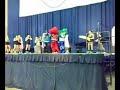 eihl playoff mascot play fight