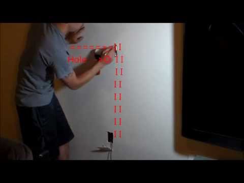 how to fasten wire to wall