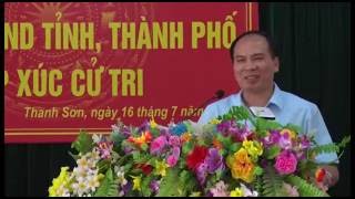Đại biểu HĐND tỉnh và Đại biểu HĐND thành phố tiếp xúc cử tri phường Thanh Sơn