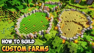 How to Build AMAZING FARMS in Minecraft! (Tutorial)