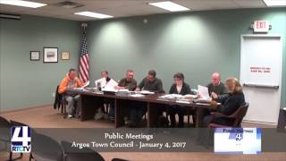 Public Meetings- Argos Town Council