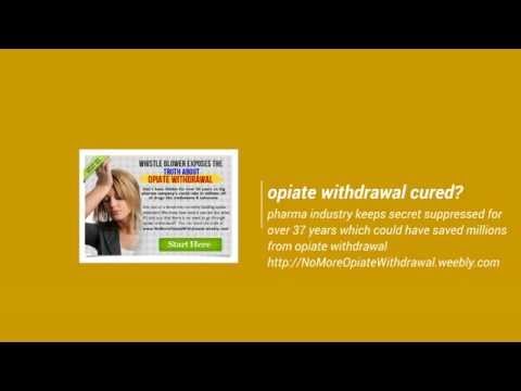 how to relieve opiate withdrawal