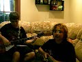 2 guitarists from fade2black play their song 