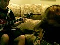2 guitarists from fade2black play their song 