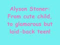 alyson stoner: from child to teen! alysonstonerfan net : 