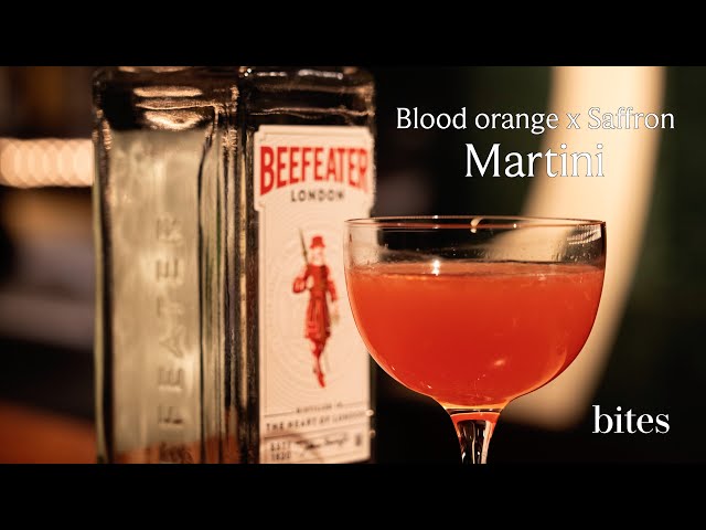 Blood orange x Saffron Martini / 国産ブラッドオレンジ×サフランのマティーニ