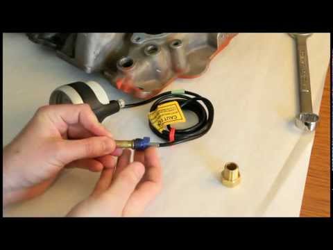 how to install a temperature gauge in a car
