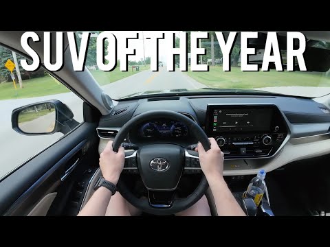 2024 toyota highlander hybrid platinum awd pov review and driving impressions