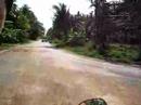 Driving on a scooter on Kho Pha Ngan