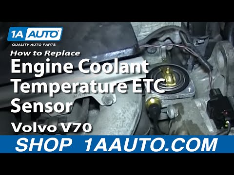 How To Diagnose Replace Volvo Engine Coolant Temperature ETC Sensor V70 S60 S80