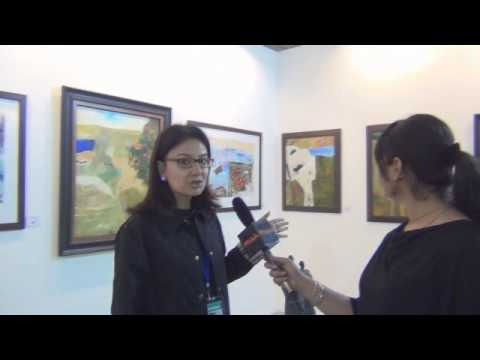 Shibani Chawla at Chawla Art Gallery booth, India Art Fair