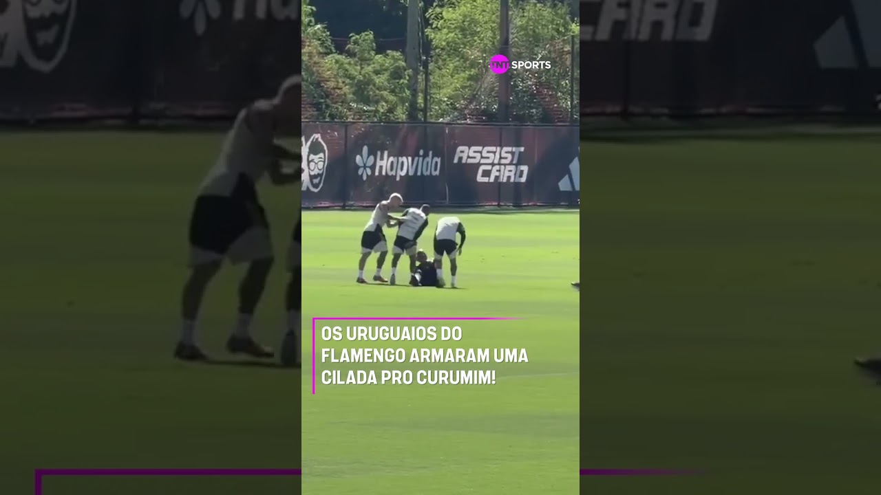 Simplesmente Arrascaeta, De La Cruz E Varela Derrubando Um Integrante Da Comissão Do Flamengo Kkkkkk