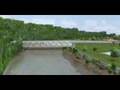 CEVA: Vue aérienne traversée de l'Arve secteur piscine.