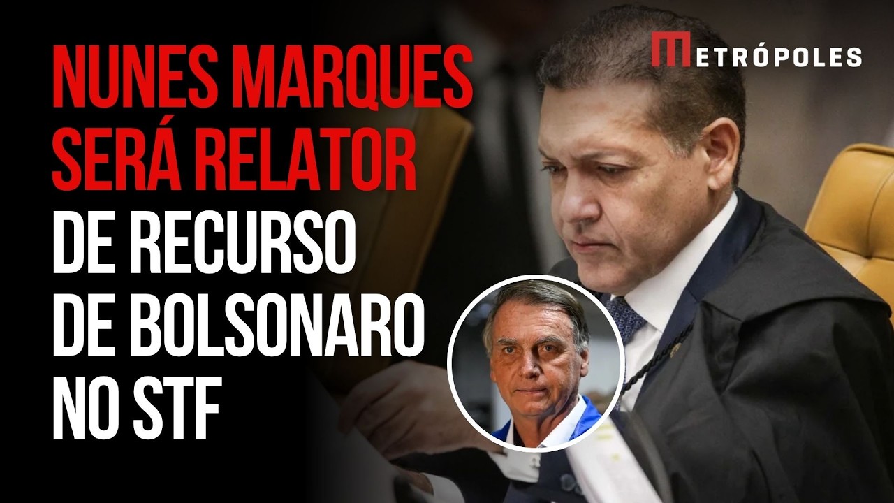 Nunes Marques será relator de pedido para anular condenação de Bolsonaro