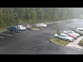 Rain is realy coming down now.