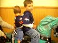 Diego and Sebastián on the horse