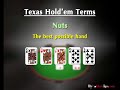 Poker Terms Poker Terms