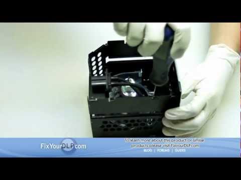 Mitsubishi WDV-65000 LP  Projector Lamp Replacement Video Guide