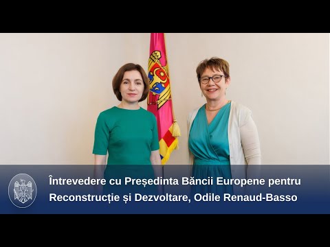 The head of state had a meeting with Odile Renaud-Basso, the President of the European Bank for Reconstruction and Development