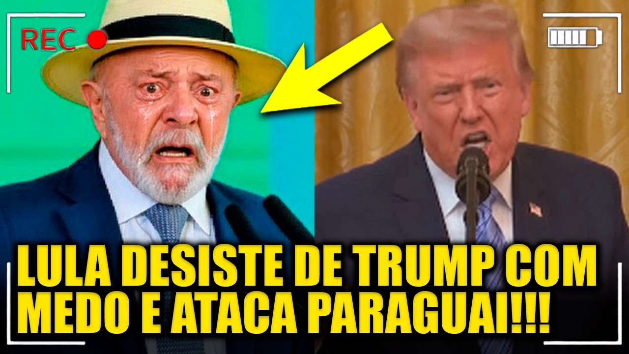 Lula SE ARREPENDE de atacar Trump e mira Paraguai por LUCRO ELEITORAL!!!