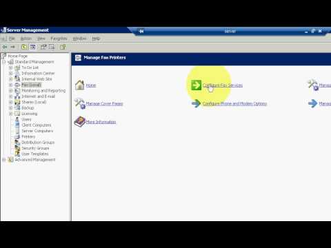 Configure FAX server using Windows Server 2003 and outlook 2007