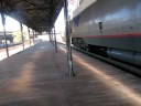 amtrak 104 departing hartford(Engineer gives an AWESOME HORN SHOW!!)