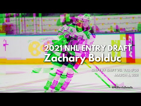 2021 NHL Draft | Zachary Bolduc (#15) Shift by Shift vs Val-d'Or, March 4, 2021