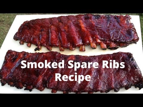 spare - http://howtobbqright.com/ BBQ spare ribs recipe. My recipe for smoking spare ribs. You will rub your spare ribs, put the spares on the smoker and allow them ...