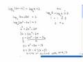 Solving logarithmic equations