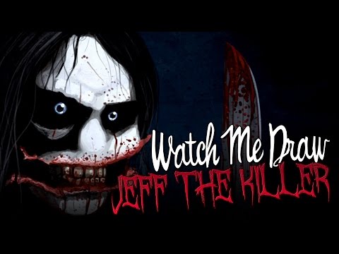 how to draw jeff the killer step by step