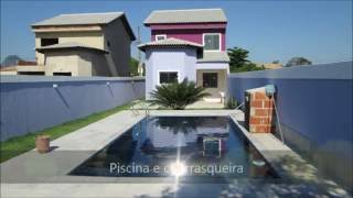 CASA DE 3 QUARTOS COM PISCINA EM ITAIPUAÇU JARDIM ATLÂNTICO R$ 410.000,00