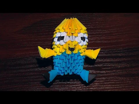 3D origami minion tutorial