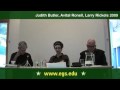 Avital Ronell, Judith Butler, Laurence Rickels: Arendt, Heidegger & The Role of Thinking 2009 1/16