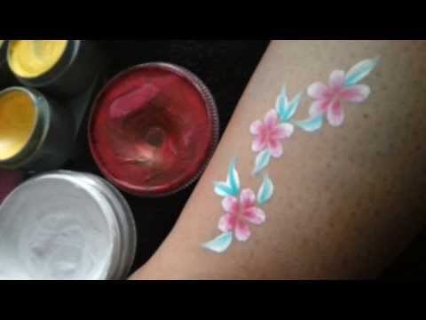 flower painting - Products Used: Diamond FX White Cameleon Blood Red Cameleon Black Velvet Rate, Comment & Subscribe!