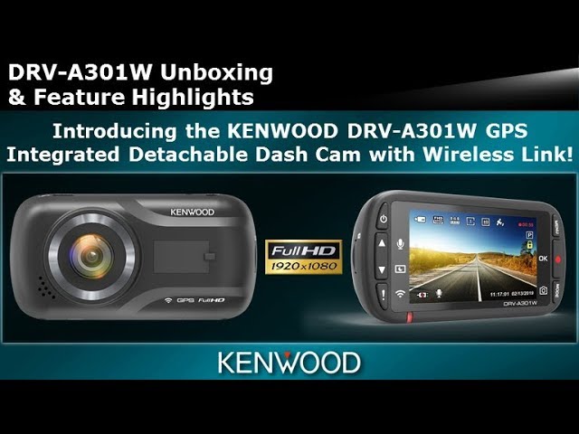 DRV-A301W - Full HD dash cam with wide viewing angle – KENWOOD Audio