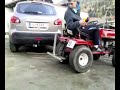 Rasentraktor mit Eigenbauhydraulik