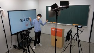 撮影・編集風景