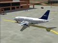 fs2004 boeing 737 200 approach   landing same mendoza
