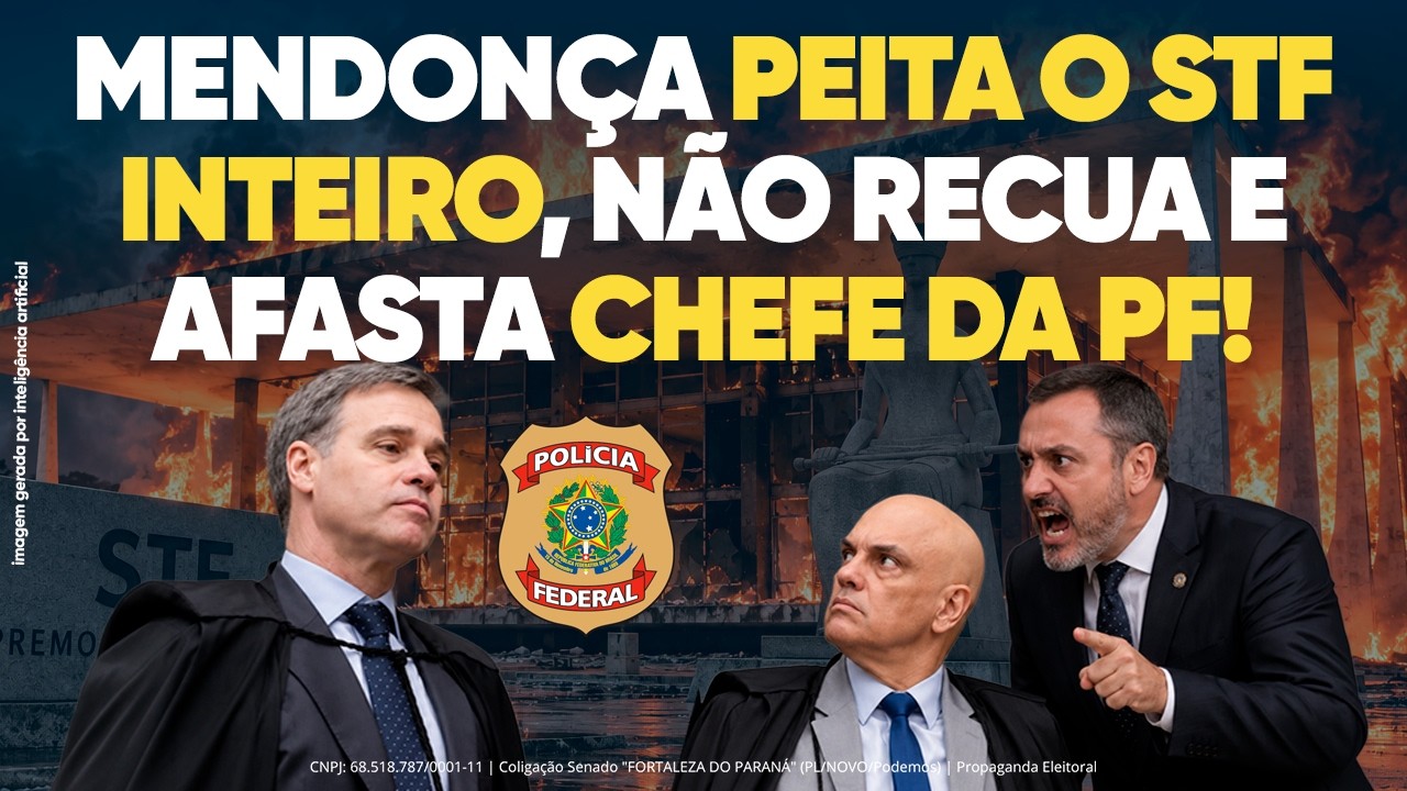 URGENTE: Mendonça Afasta o Diretor-Geral da Polícia Federal!