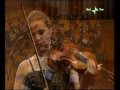 the very young german violinist julia fischer plays mozart's violin concerto in d major kv 218. conductor jeffrey tate, orchestra sinfonica nazionale della rai, turin, second movement