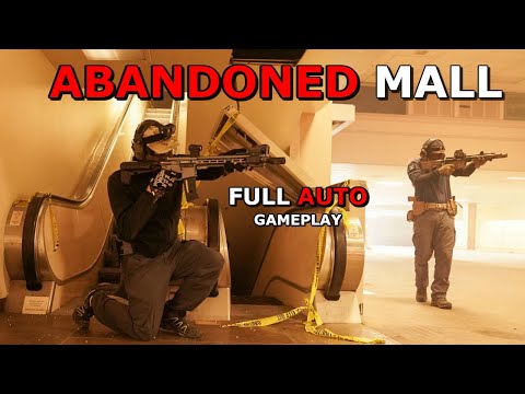 FULL AUTO Airsoft in a ABANDONED SHOPPING MALL! CRAZY Custom M4 Gameplay/War!