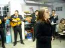 at a family party singing si nos dejan!