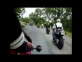 Remontée du cortège de motos en mode rapide ... la durée normale est : 9 minutes