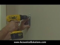 Acoustic Wall Panel Install w/ impaleclips