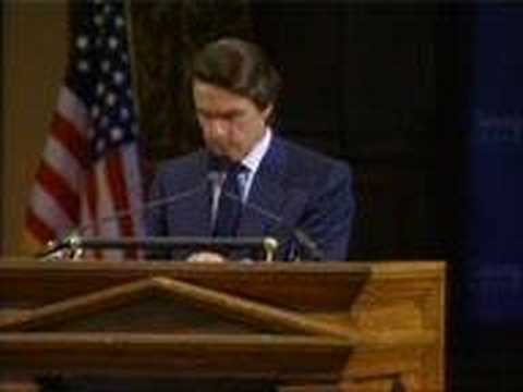 Aznar en Georgetown.